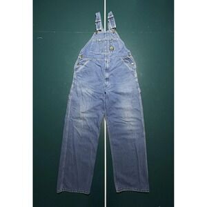 Vintage OshKosh B'Gosh Overalls Vestbak Men's 36x29 Denim Bibs 70s Talon Zip USA